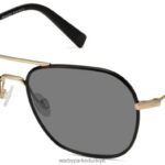 Warby Parker abe N8ZXX8603 cilalı altın ile fırçalanmış mürekkep gözlük