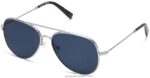 Warby Parker akıncı N8ZXX8666 cilalı gümüş gözlük