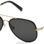 Warby Parker akıncı N8ZXX8669 cilalı altın ile fırçalanmış mürekkep gözlük