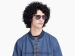 Warby Parker akıncı N8ZXX8669 cilalı altın ile fırçalanmış mürekkep gözlük - Image 3