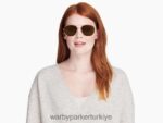 Warby Parker aram N8ZXX8665 cilalı altın gözlük - Image 3