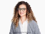 Warby Parker arti N8ZXX8248 cilalı altın ile poblano gözlük - Image 3