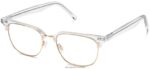 Warby Parker bard N8ZXX826 cilalı altın ile kristal gözlük