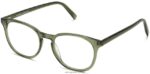 Warby Parker Carlton N8ZXX82 deniz yosunu kristali gözlük
