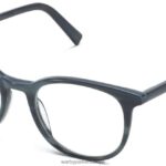 Warby Parker durand N8ZXX815 çizgili pasifik gözlük