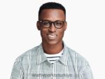 Warby Parker durand N8ZXX818 cilalı altın ile jet siyahı gözlük - Image 3