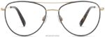 Warby Parker hani N8ZXX8170 cilalı altın ile fırçalanmış mürekkep gözlük - Image 4