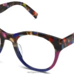 Warby Parker iskele N8ZXX8282 çizgili konfeti gözlük