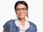 Warby Parker Keating N8ZXX829 mürekkep yıkama kristali gözlük - Image 2