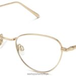 Warby Parker Shirley N8ZXX8478 cilalı altın gözlük