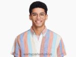 Warby Parker york N8ZXX8135 cilalı altın ile fırçalanmış mürekkep gözlük - Image 2