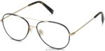 Warby Parker york N8ZXX8135 cilalı altın ile fırçalanmış mürekkep gözlük