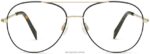 Warby Parker york N8ZXX8135 cilalı altın ile fırçalanmış mürekkep gözlük - Image 4